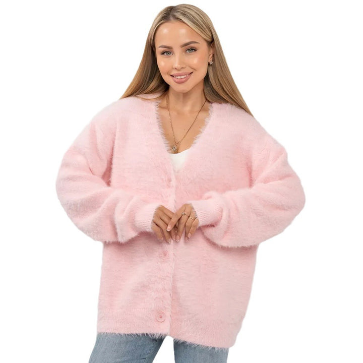 Femme Luksuriøs Blød Strik Lagdelt Cardigan Stilla