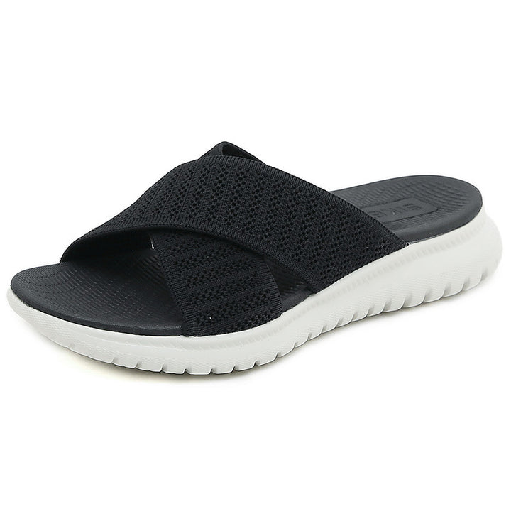 Dame Sporty komfort-sandaler med åndbart overmateriale og støddæmpende sål Stilla