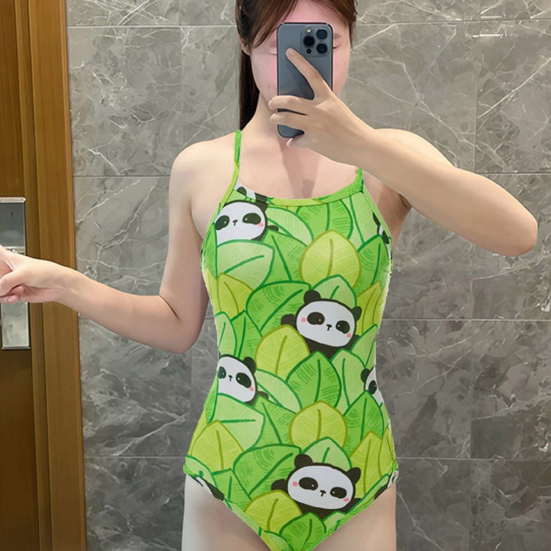 Dame Én-delt Badedragt med legesyg Panda-design Stilla