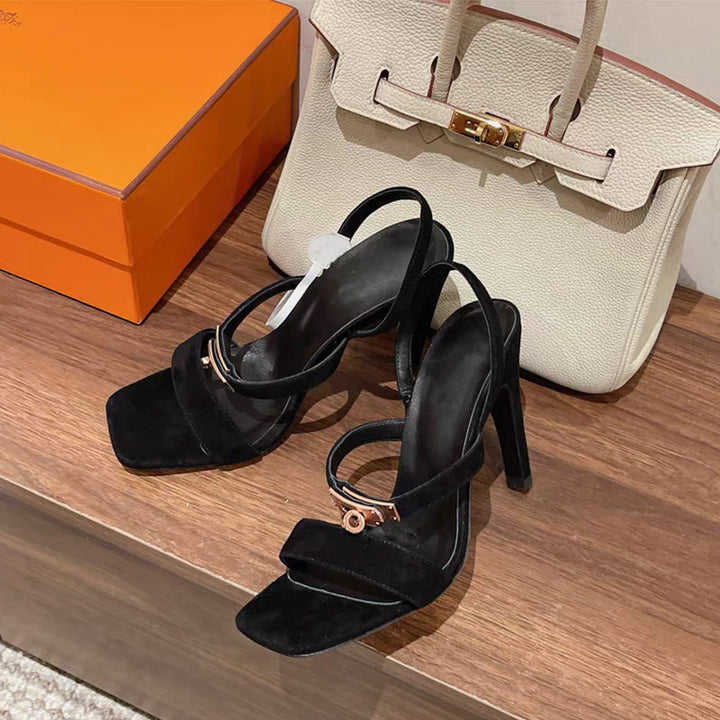 Femme Stilfulde Slingback Hælsandaler Stilla