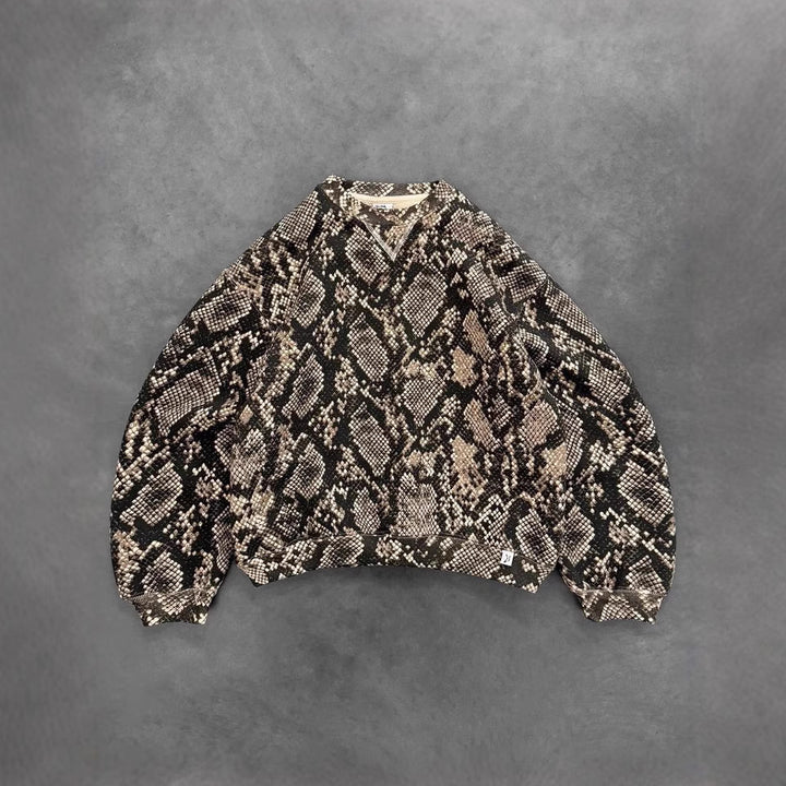 Femme Oversized Python-print Sweatshirt Stilla