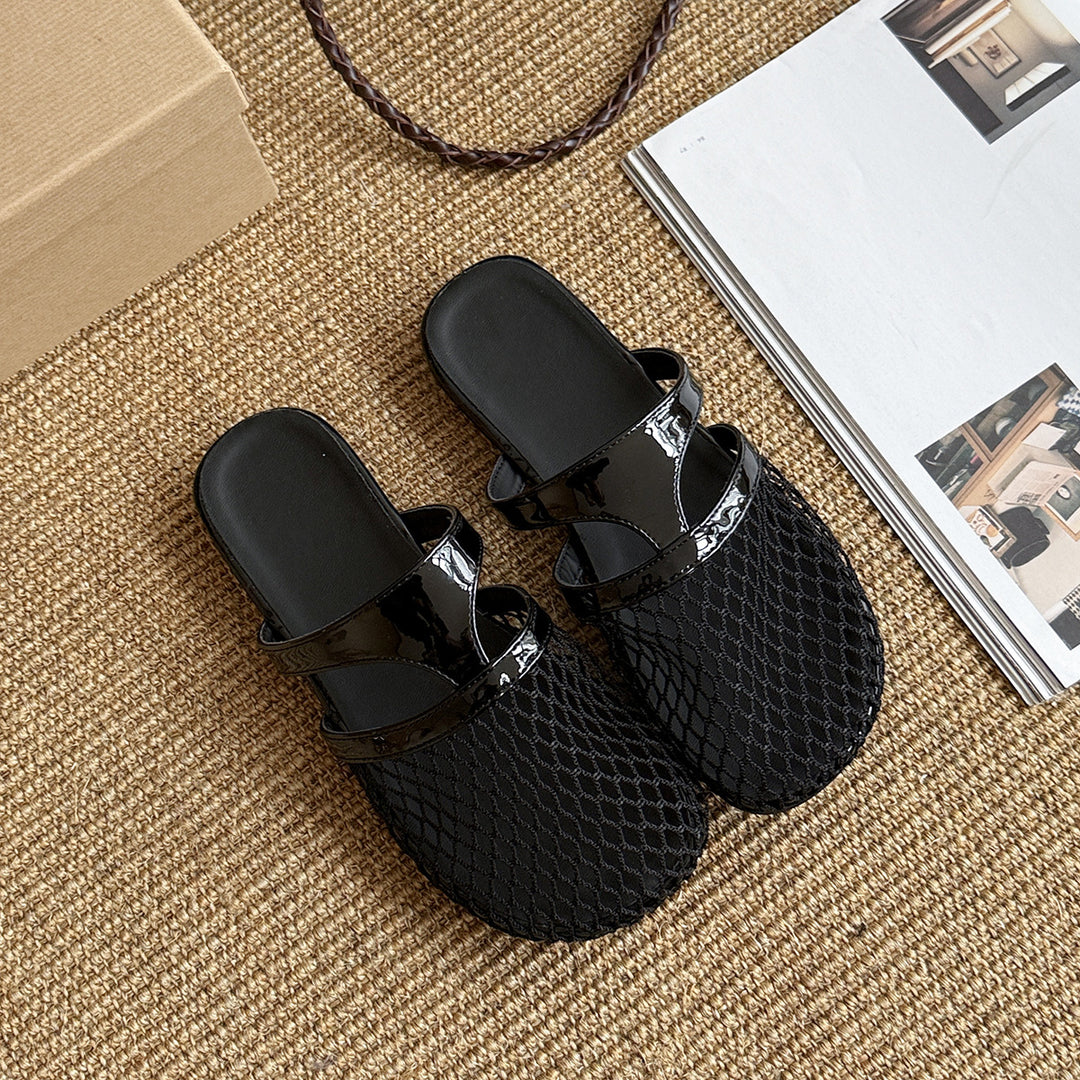 Femme Contemporary Mesh Slip-On Sandaler Stilla