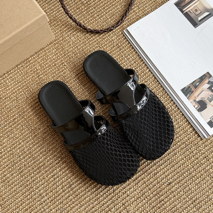 Femme Contemporary Mesh Slip-On Sandaler Stilla