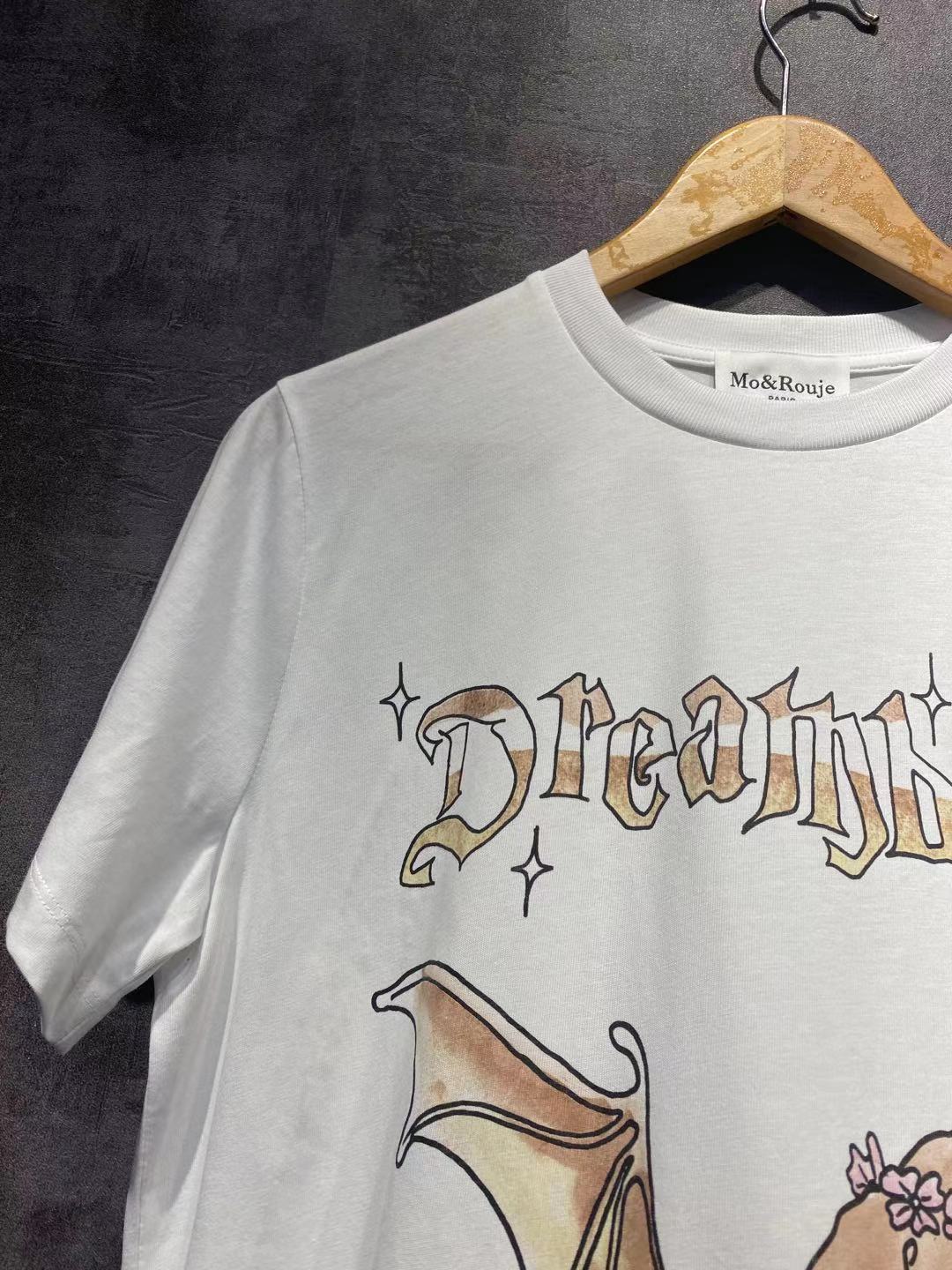 Dame T-shirt med kreativt dyremotiv og unikke grafikker Stilla