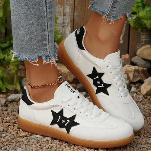 Dame Sporty Sneakers med modigt stjernemotiv Stilla