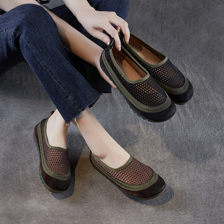 Kvinder Åndbare Mesh Slippers med Polstret Sål Stilla