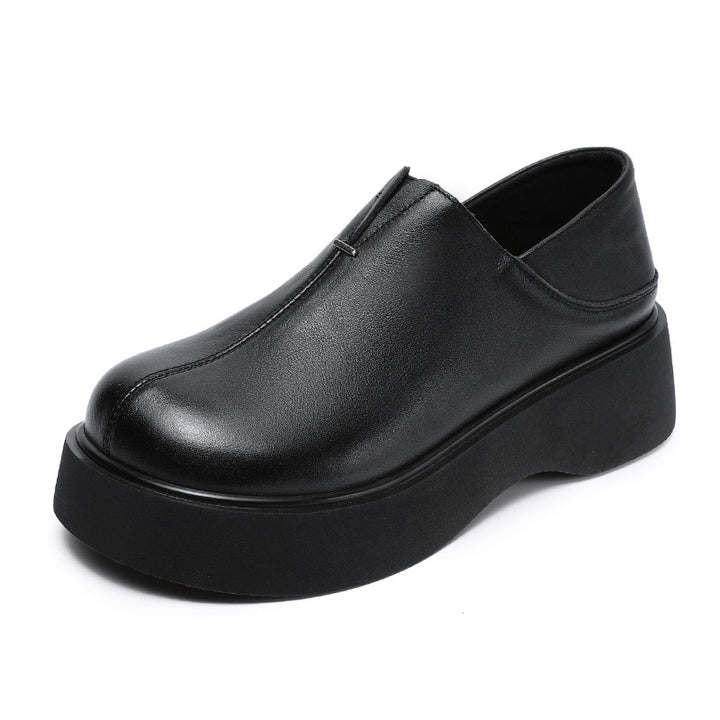 Dame Slip-On Platform Sko med elegant svungen design Stilla