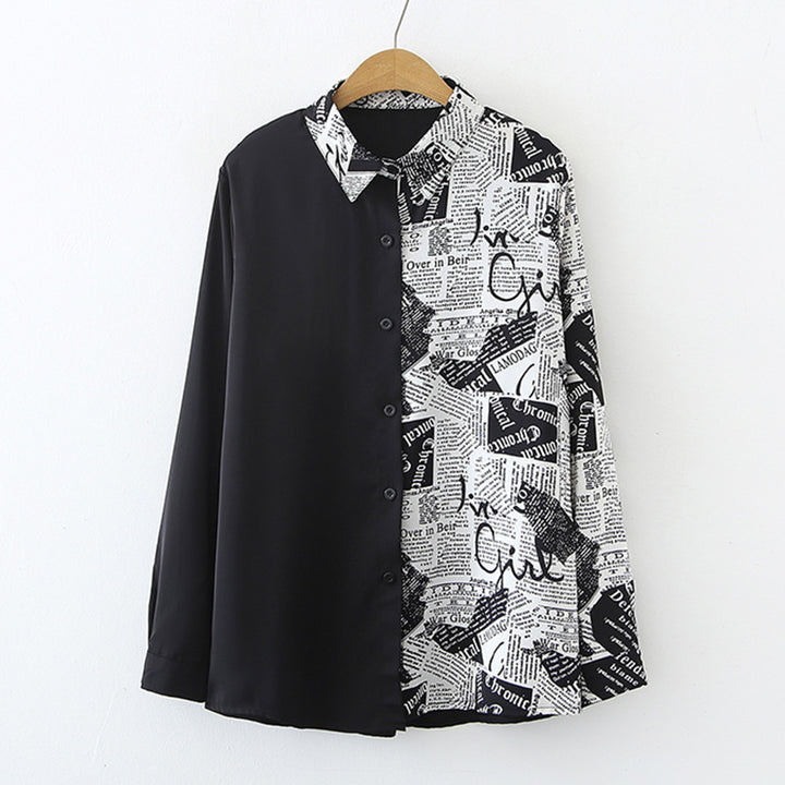 Kvinders Mode Bluse med Kreativ Print Stilla