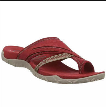 Dame komfortable tæer-sandaler med ergonomisk fodseng og justerbar rem Stilla