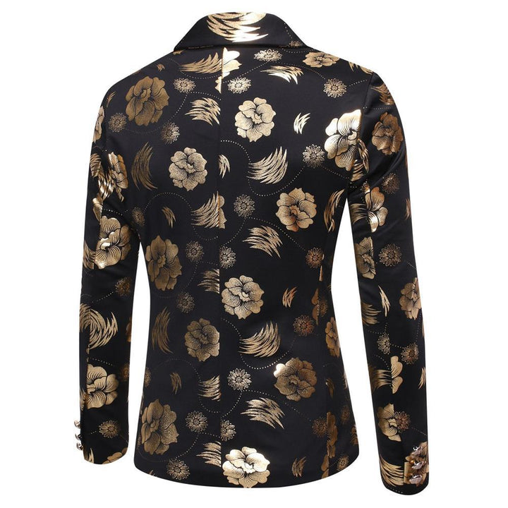 Herre Floral Print Blazer med eksklusive detaljer Stilla