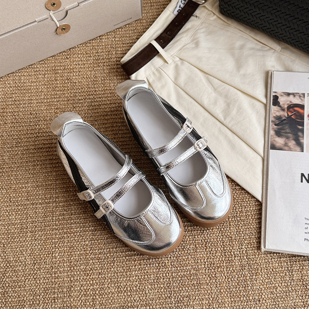 Femme Chic Dobbeltrem Mary Jane Sko Stilla