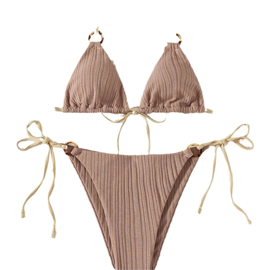 Dame Bikini-sæt med raffinerede tessellationsdetaljer og justerbare stropper Stilla