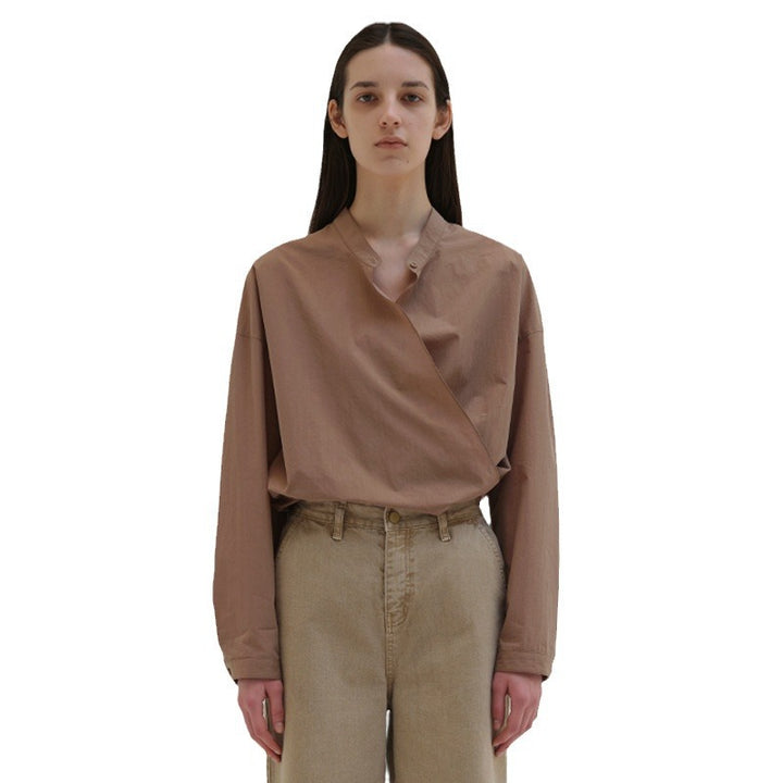 Kvindernes asymmetrisk skjorte bluse med minimalistisk design Stilla