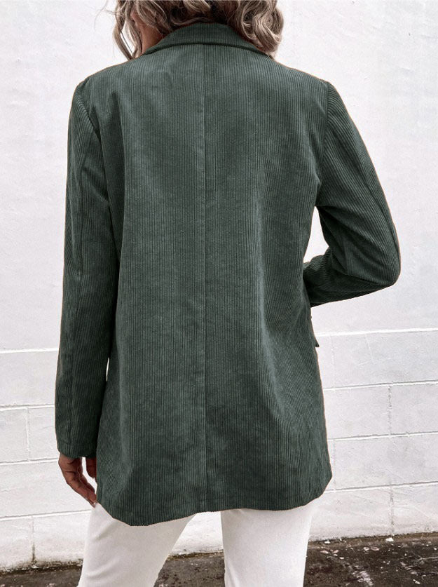 Stilla | Reverskrave Dobbeltknappet Langærmet Blazer