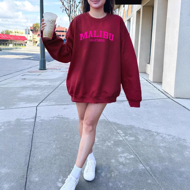 Kvinders sweatshirt med afslappet California-logo og blødt materiale Stilla