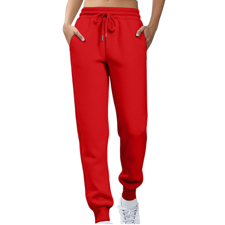 Kvinder afslappede fit sweatpants med elastisk talje og sidelommer Skovae