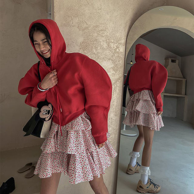 Kvinders afslappede hoodie med voluminøse ærmer Stilla