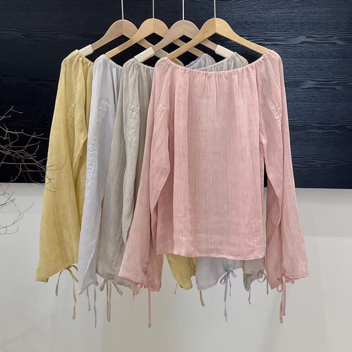 Damer Off-Shoulder klokkeærmer bluse Stilla