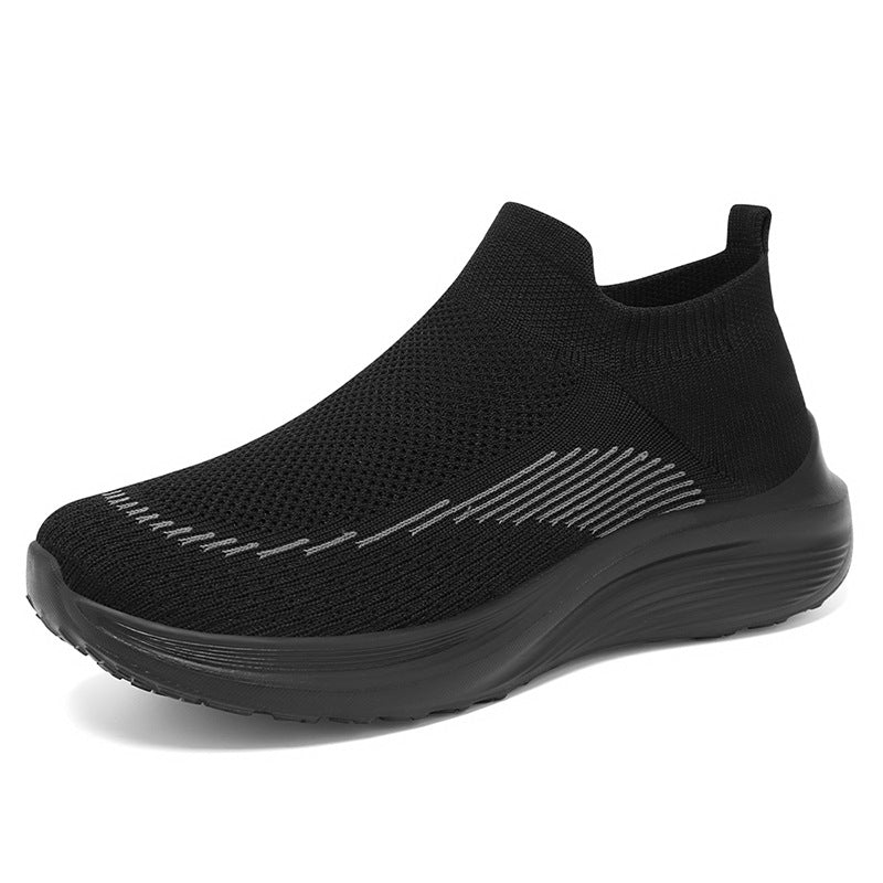 Femme Slip-On Sport Sko med fleksibelt strikovermateriale Stilla