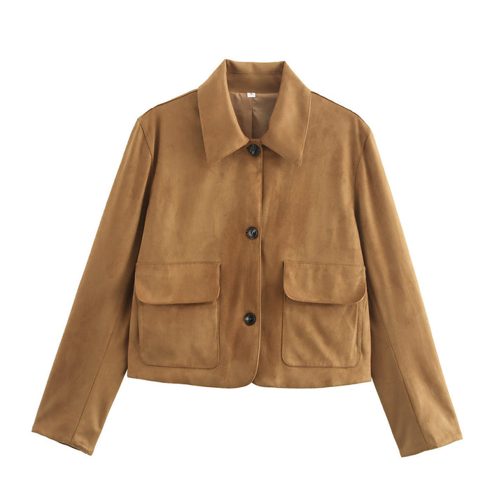 Femme Suede Utility Jakke Stilla
