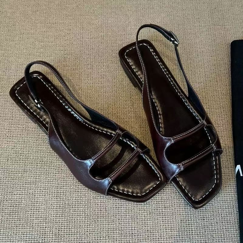 Dame Elegante Åbne Tå Blokhæle Sandaler Stilla