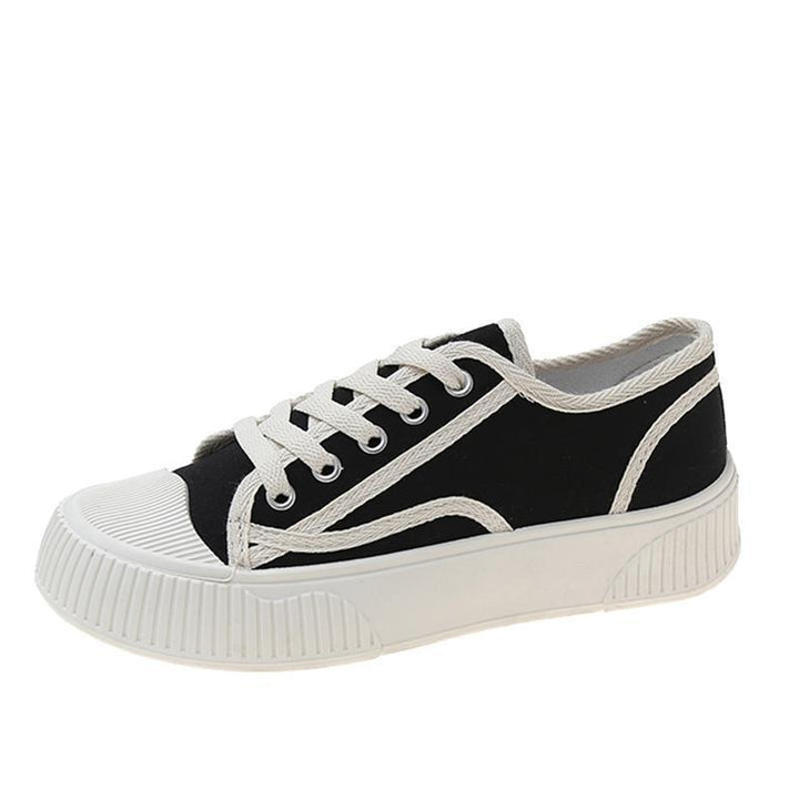 Femme Classic Canvas Snørebånd Sneakers med forhøjet sål Stilla