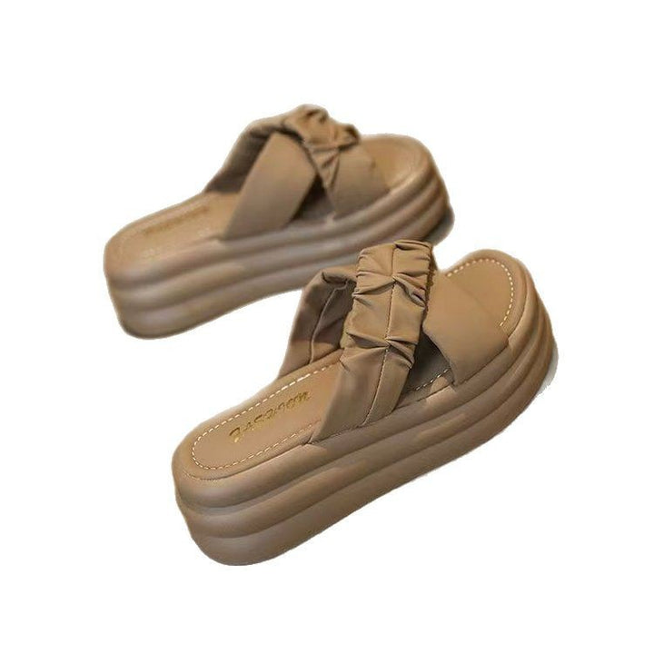 Dame platform-sandaler med moderne knude-design og polstret sål Stilla