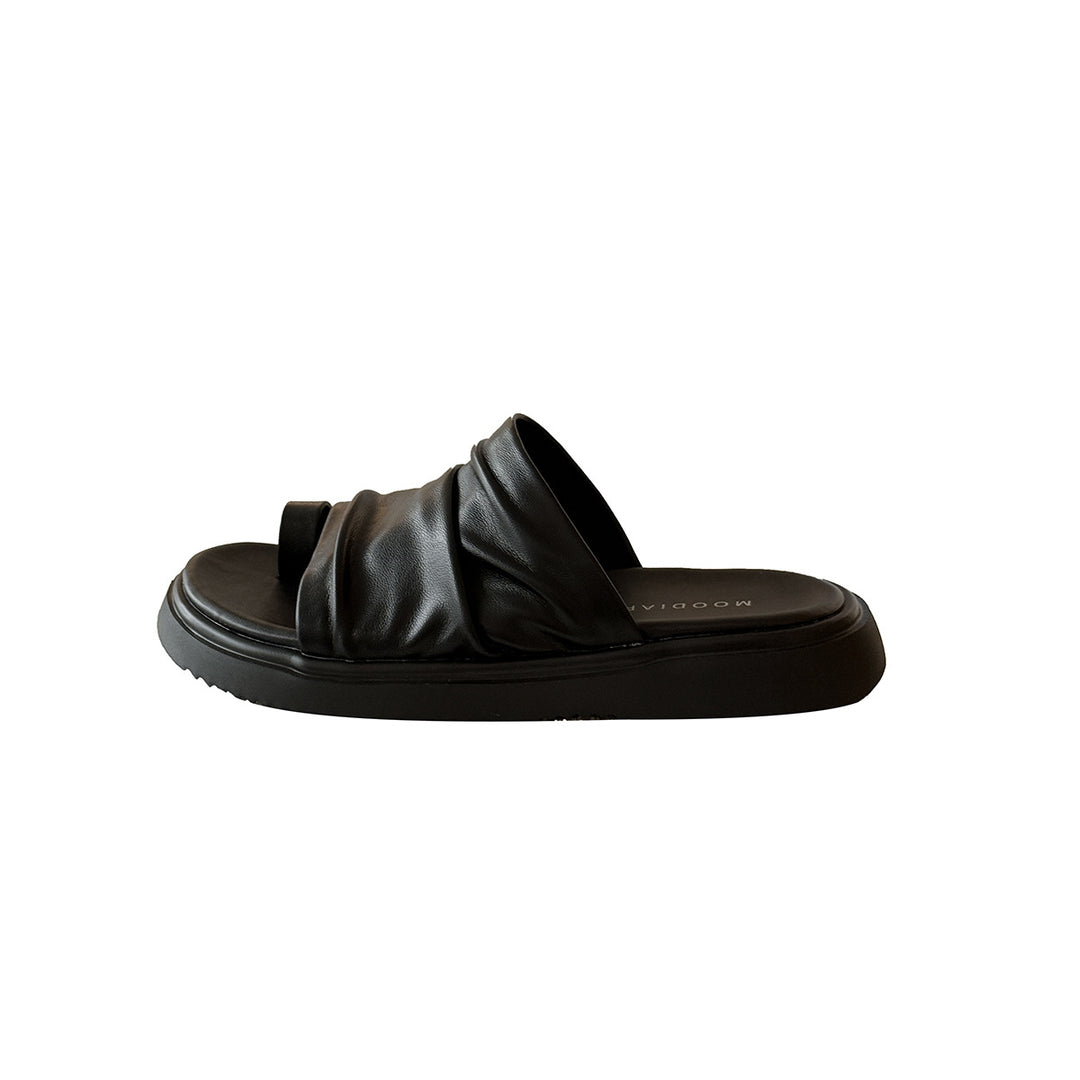 Femme Behagelige Fritids-sandaler med Teksturerede Remme Stilla