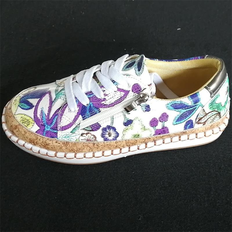Dame komfortable Sneakers med korksål og lynlås Stilla