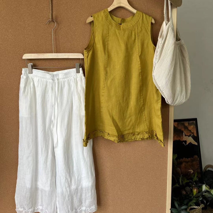 Femme Relaxed Fit Linned To-delt Sæt Stilla