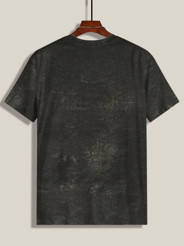 Herre T-shirt med kreativ vintage-flagermotiv og høj kvalitet bomuldsblanding Stilla