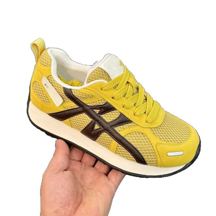Dame sport sneakers med reflekterende overflade og åndbar sål Stilla