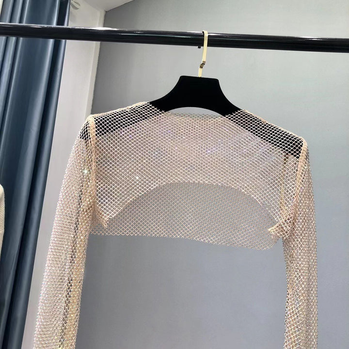 Dame netop med glitrende design og elastiske ærmer Stilla