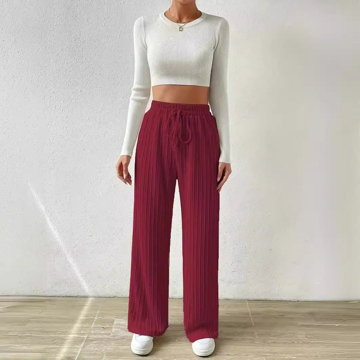 Dame Casual Plissé Bukser Stilla