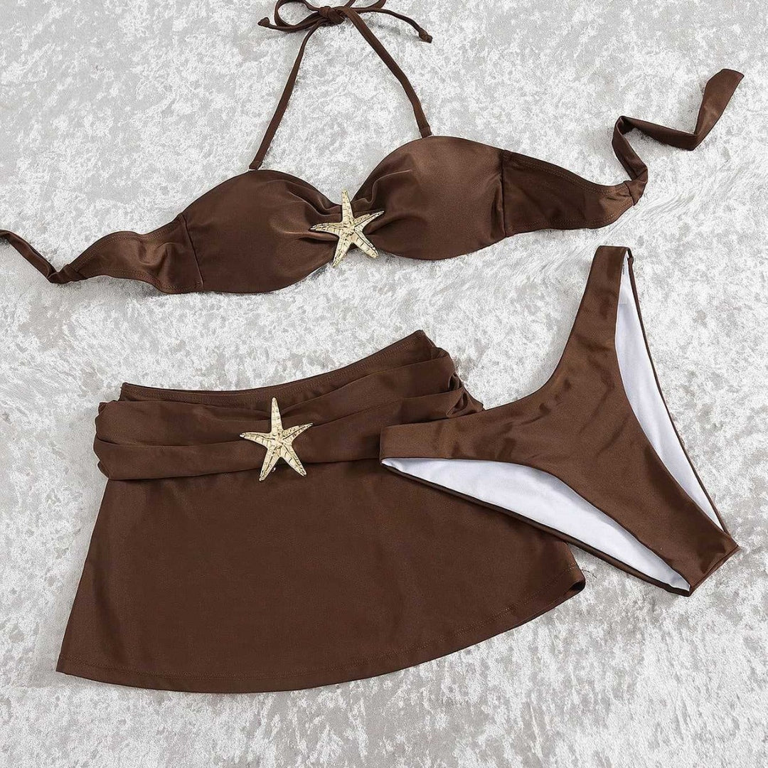 Dame Bikini-sæt med luksuriøs stjerneaccent Skovae