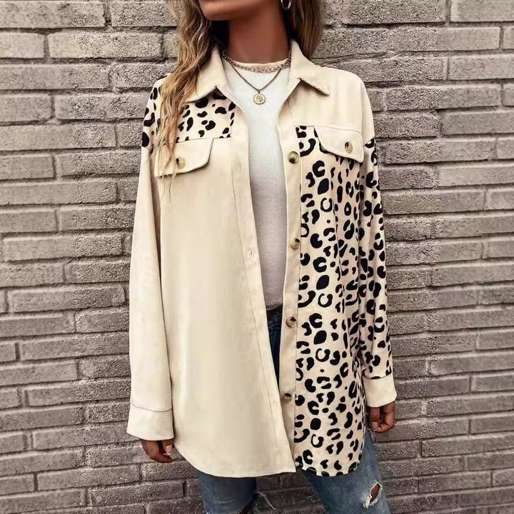 Dame Leopardprint Overshirt Stilla