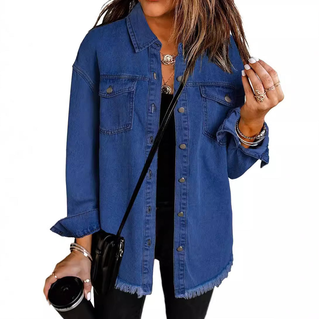 Dame Jeansskjorte Stilla