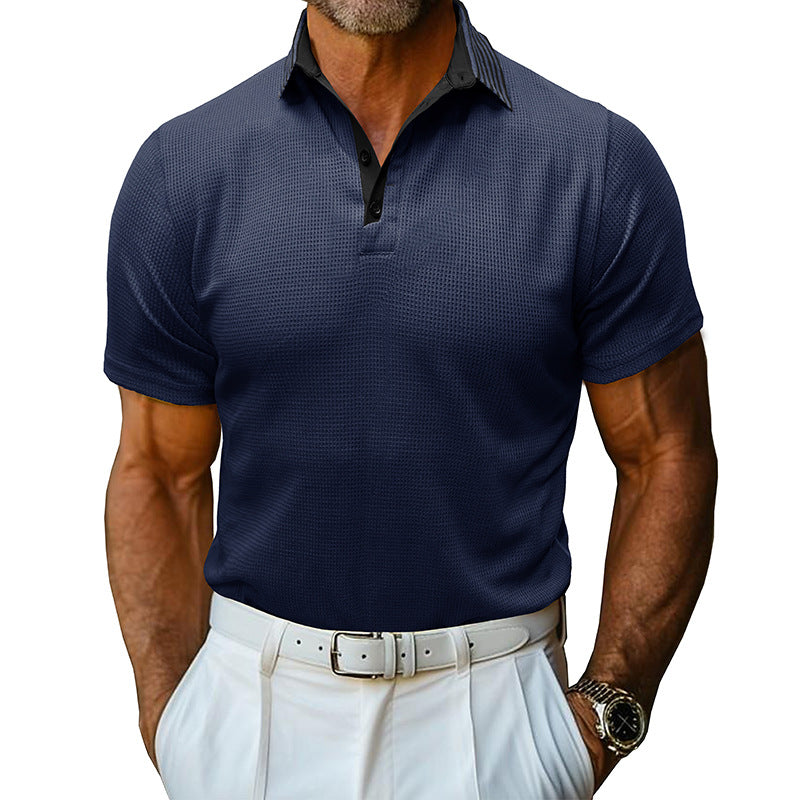 Herrer polo shirt med struktureret design og åndbare egenskaber Stilla