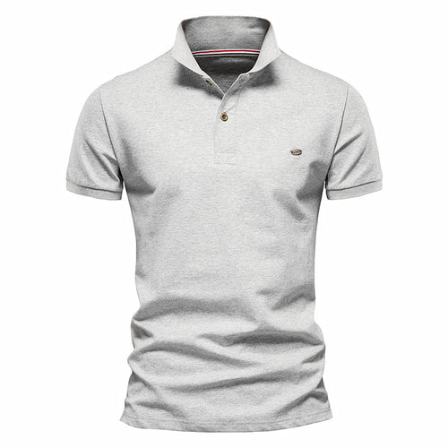 Herrer polo shirt i åndbart piqué bomuld med elegant krave Stilla