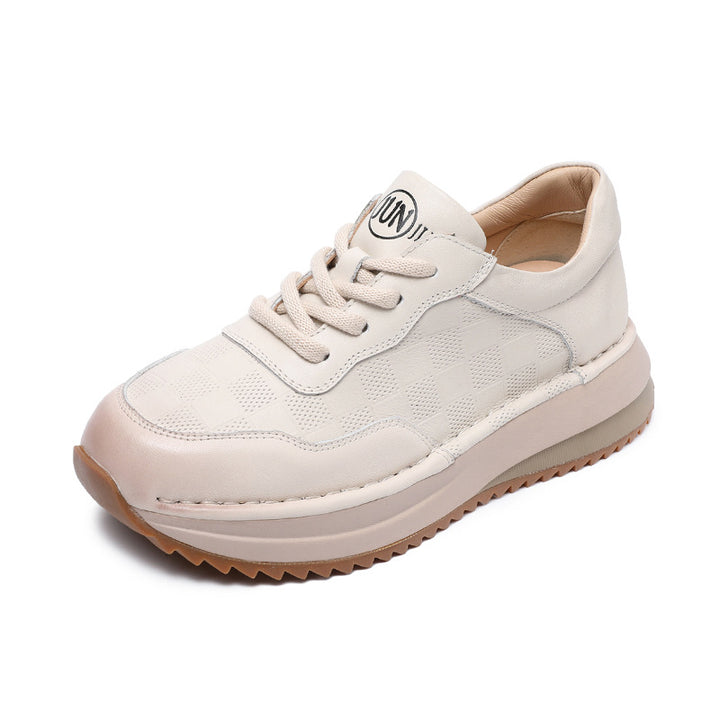 Dame Fritidsplatform Sneakers med elegant ternet design Stilla