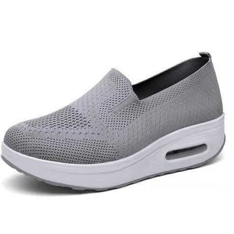Dame Sporty Slip-On Sneakers med luftpolstring og åndbart overmateriale Stilla