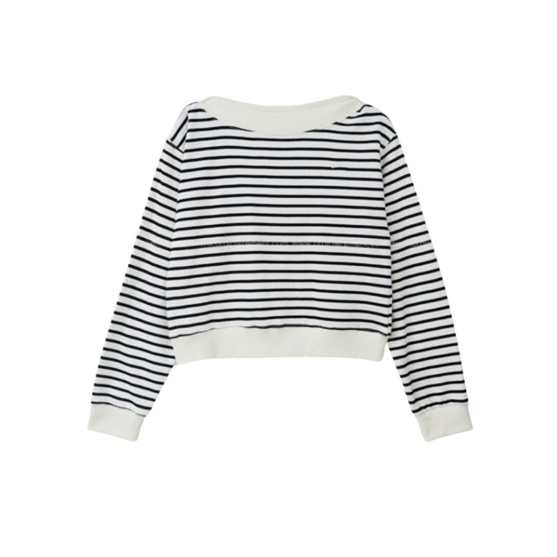 Damernes afslappede stribede sweatshirts Stilla