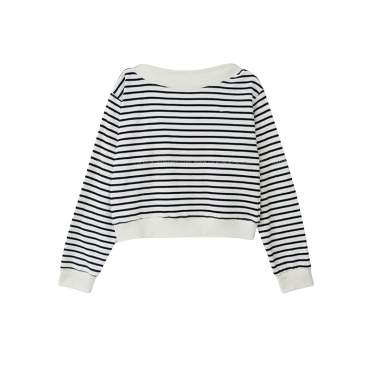 Damernes afslappede stribede sweatshirts Stilla