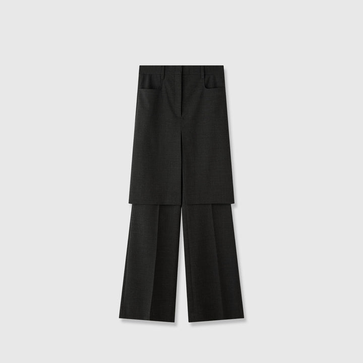 Kvinder elegante brede jakkesætpants med innovativt design Stilla