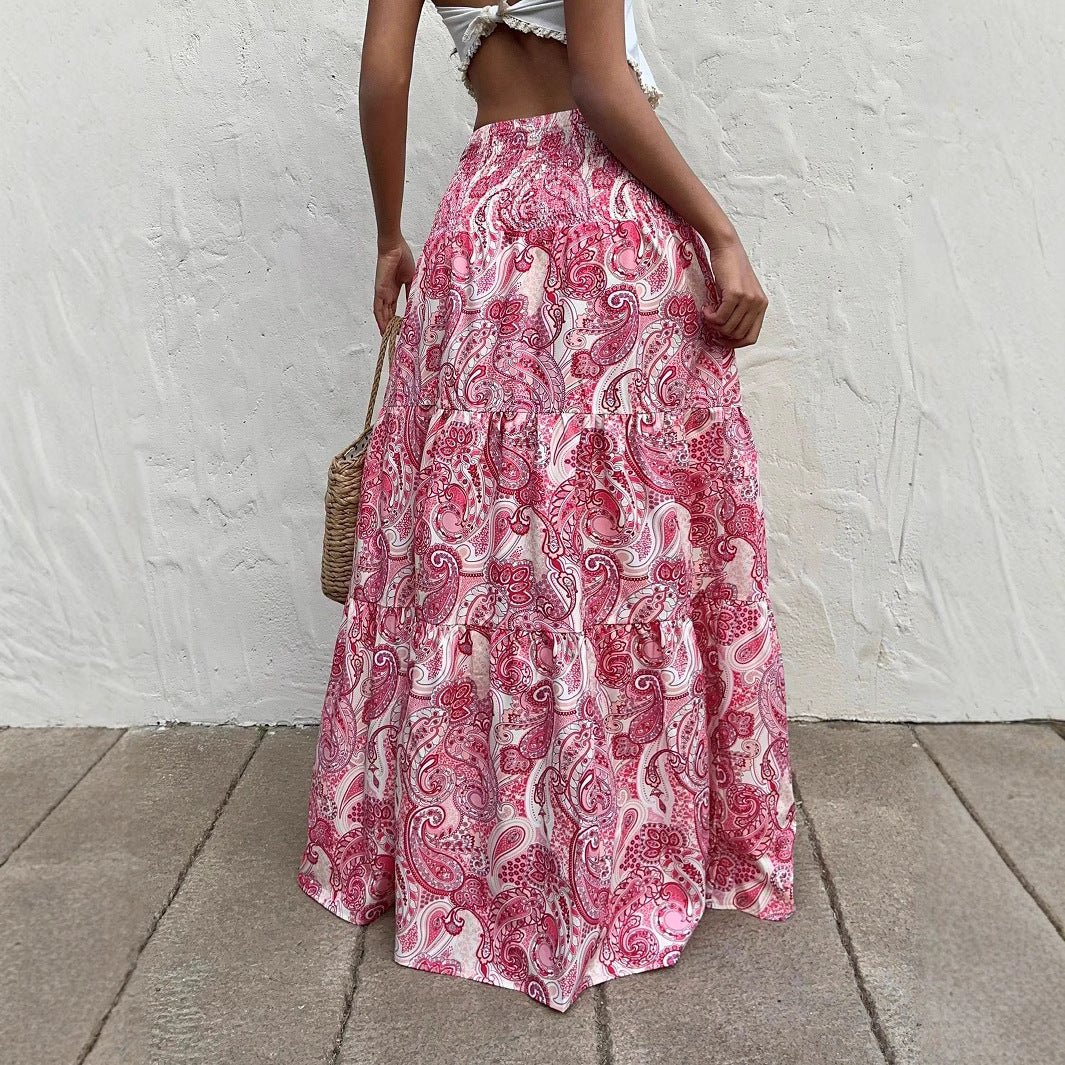 Kvinder Bohemian Paisley Maxi Nederdel Stilla