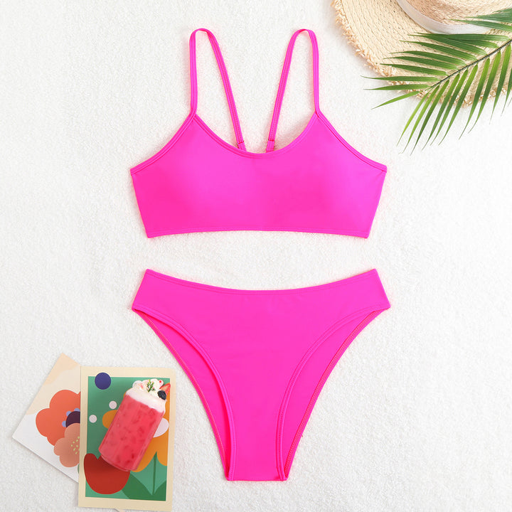 Dame Sporty Bikini-sæt med justerbare stropper Skovae