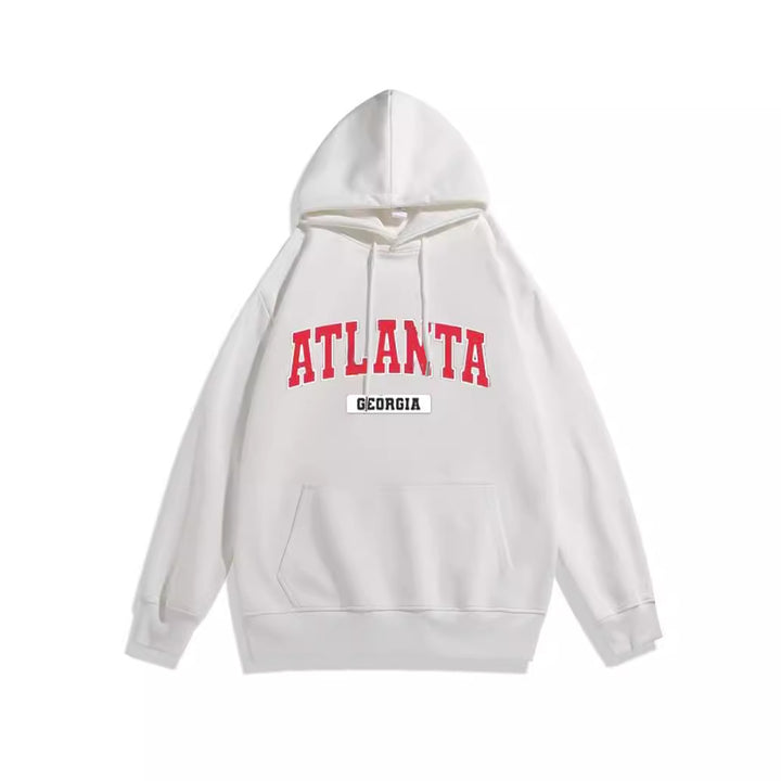 Kvinders hoodie med stilfuld Atlanta print Skovae