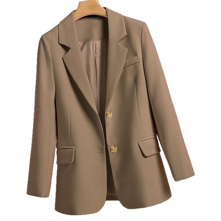 Damer elegant blazer med tidløst snit og gyldne knapdetaljer Stilla