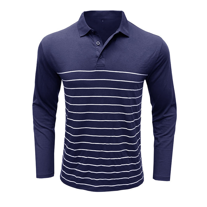 Herrer Langærmet Poloshirt Stilla