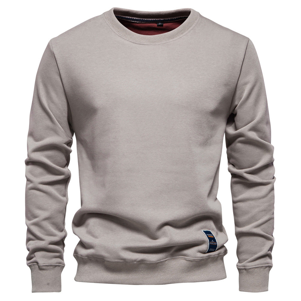 Herre sweatshirt med klassisk rund halsudskæring og blødt for Stilla